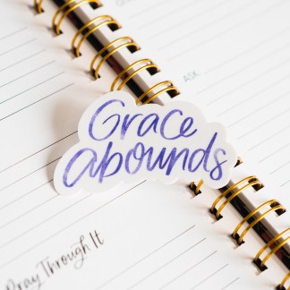 Grace Abounds Sticker
